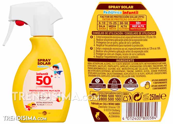 Protector Solar Pediatrico Mercadona